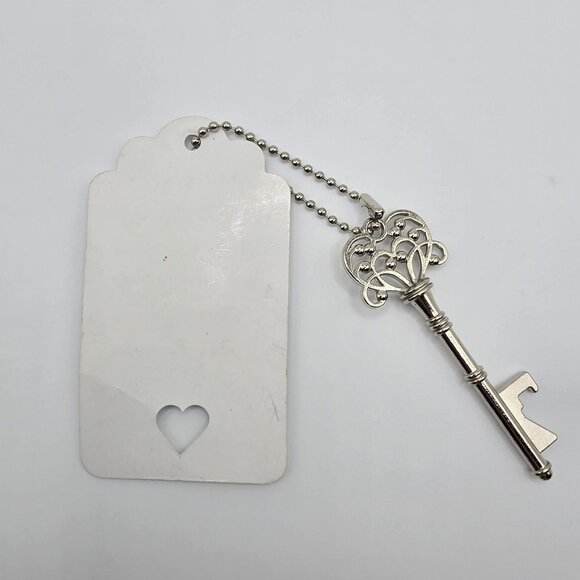 Thank You Gift Master Skeleton Key SilverTone Filigree Retro Style Bottle Opener - Picture 2 of 6